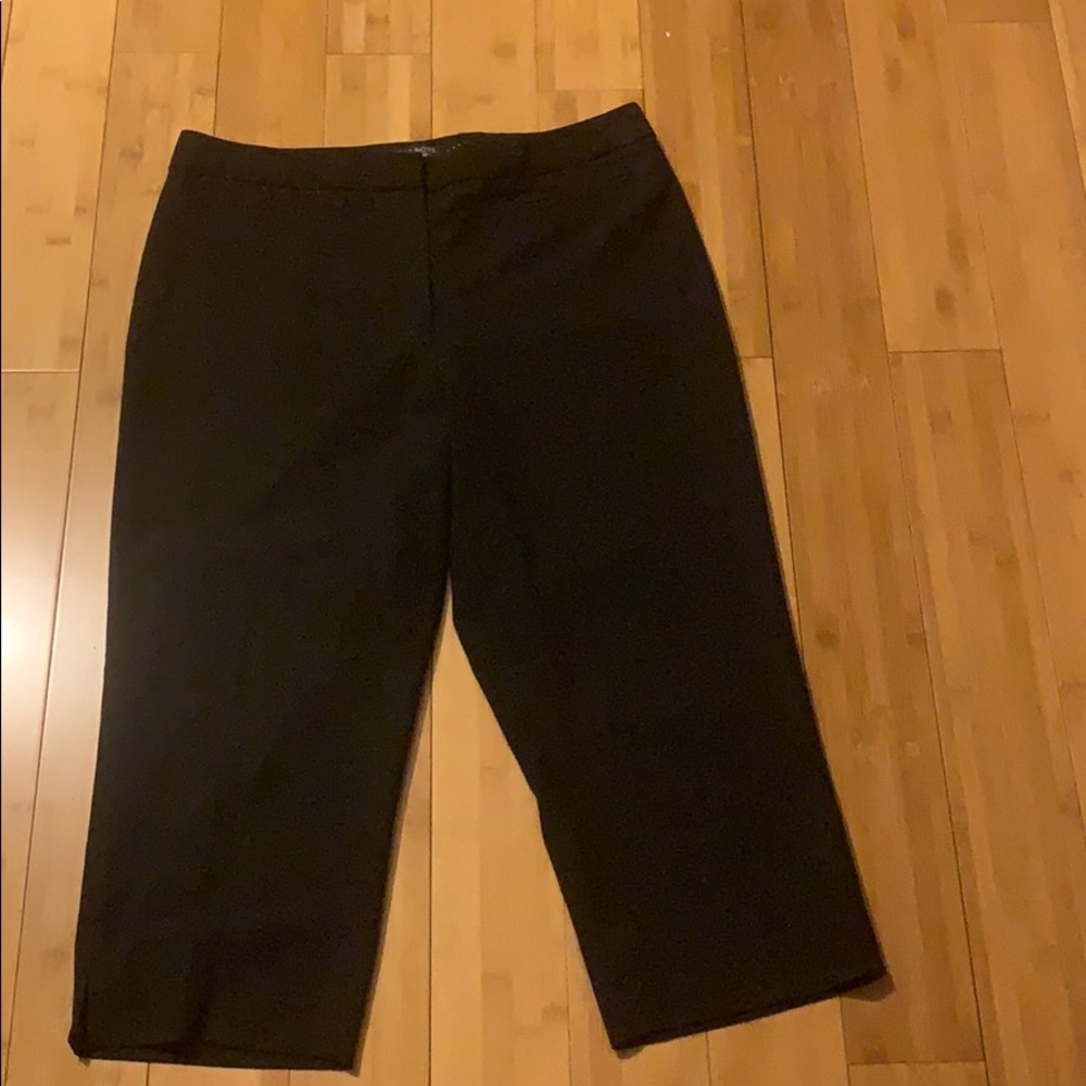 Talbots Petites Black Straight Dress pants